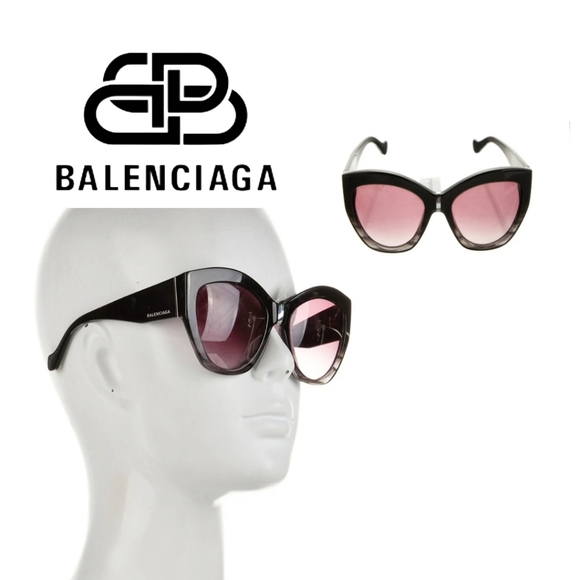 Balenciaga Cat-Eye Gradient Sunglasses BAL278933 Authenticated - Picture 1 of 15